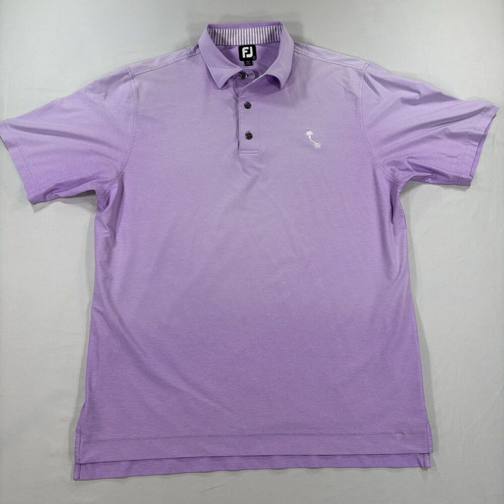FootJoy Golf Shirt Size Large Purple Colorshift